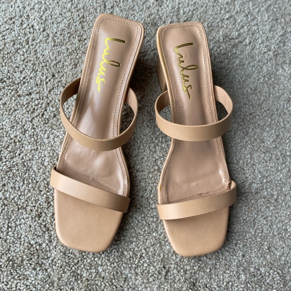 NWOB Lulus Fallyn Naked Hazelnut Mules - Picture 4 of 6